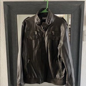 Men’s faux leather jacket